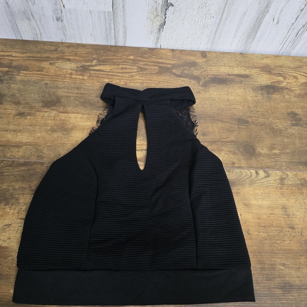 Love J Black Crop Top
